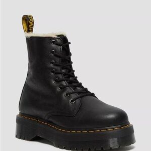 Dr. Martens Jadon Faux Fur Platform Combat Boots (size 9)